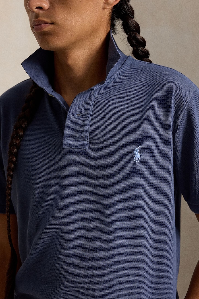 Polo męskie bawełniane Polo Ralph Lauren 710680784 granatowy