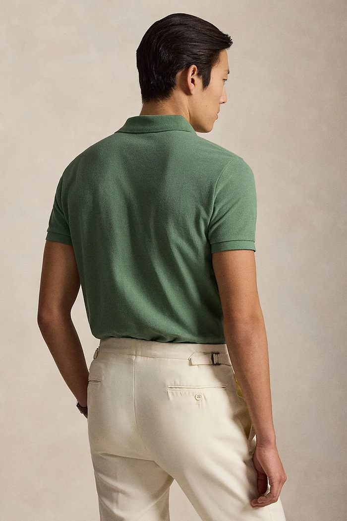 Polo Ralph Lauren polo tričko pánske bavlnené 710680784 zelená SS26