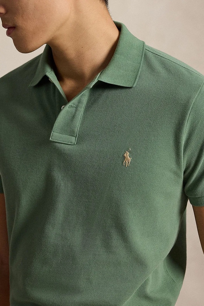Polo Ralph Lauren polo tričko pánske bavlnené zelená 710680784