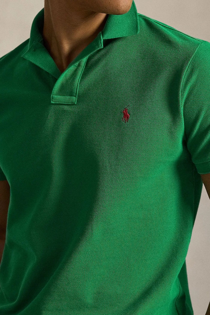 Polo Ralph Lauren Πόλο βαμβακερό ανδρικό πράσινο 710680784