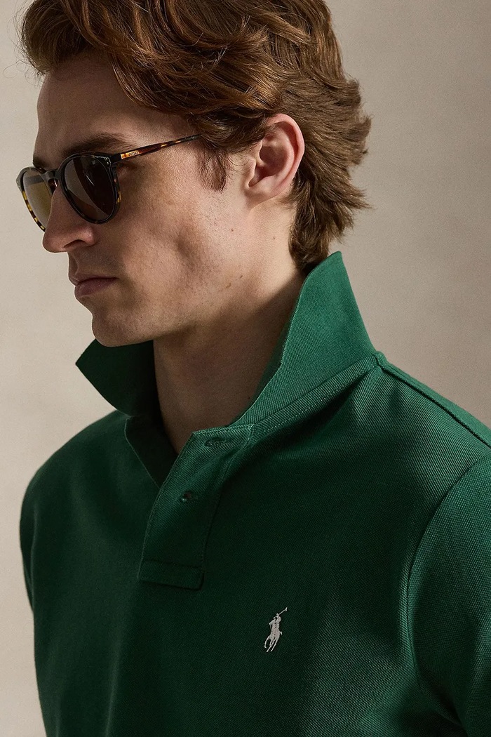 Polo Ralph Lauren polo majica moška bombažna zelena 710680784