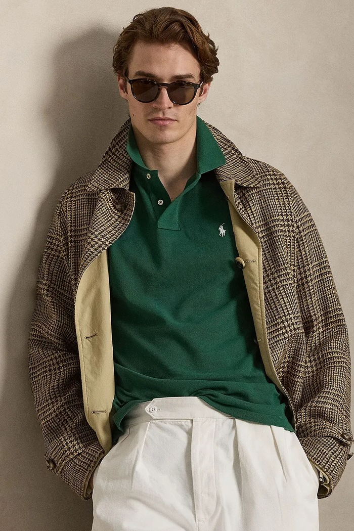 Polo Ralph Lauren polo majica moška bombažna 710680784 zelena