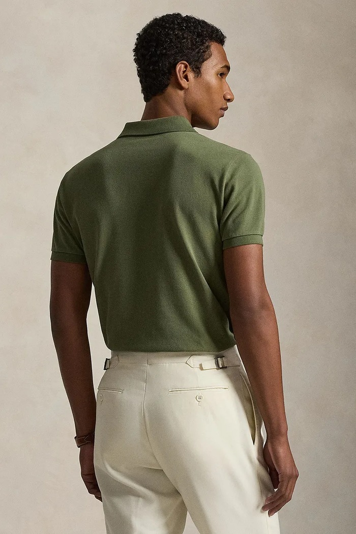 Polo Ralph Lauren Πόλο βαμβακερό ανδρικό 710680784 πράσινο SS26
