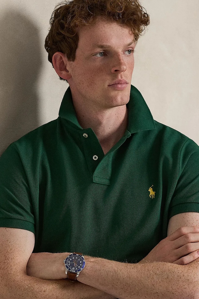 Polo Ralph Lauren πόλο βαμβακερό ανδρικό πράσινο 710680784