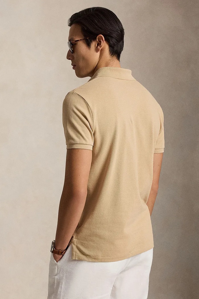Polo Ralph Lauren πόλο ανδρικό βαμβακερό 710680784 μπεζ SS26