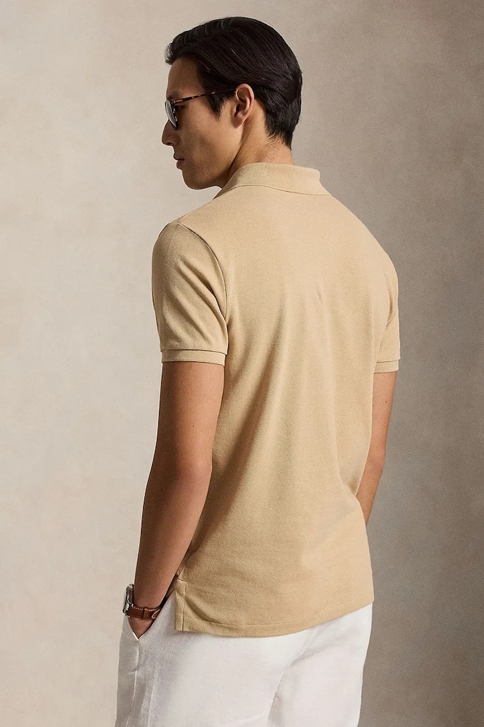 Polo Ralph Lauren πόλο ανδρικό βαμβακερό 710680784 μπεζ SS26