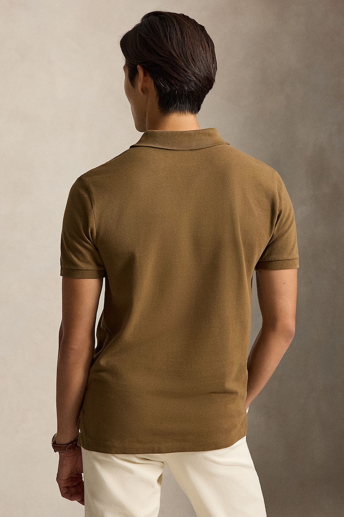 Polo Ralph Lauren Polo męskie bawełniane 710680784 brązowy SS26