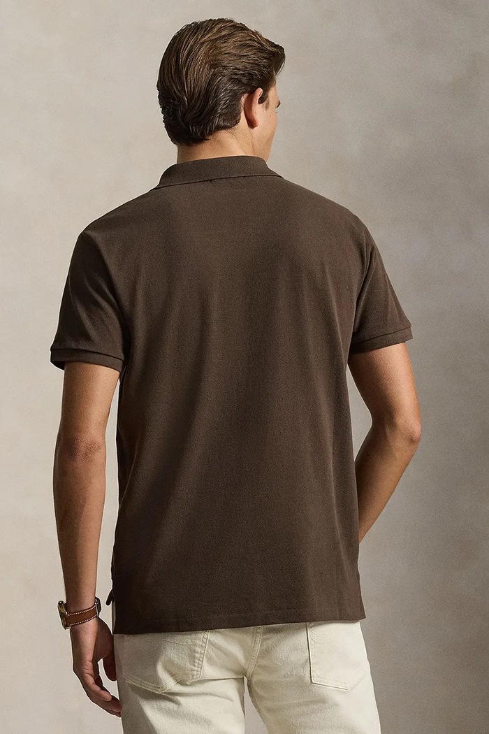 Polo Ralph Lauren polo męskie bawełniane 710680784 brązowy SS26