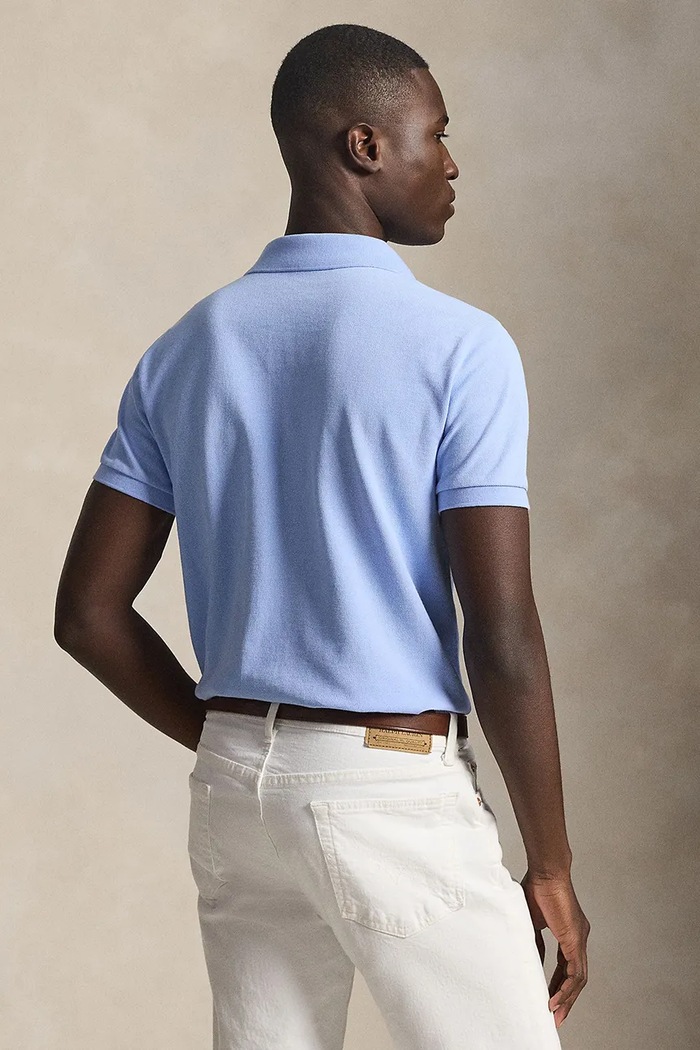 Polo Ralph Lauren тениска с яка мъжка от памук 710680784 син SS26