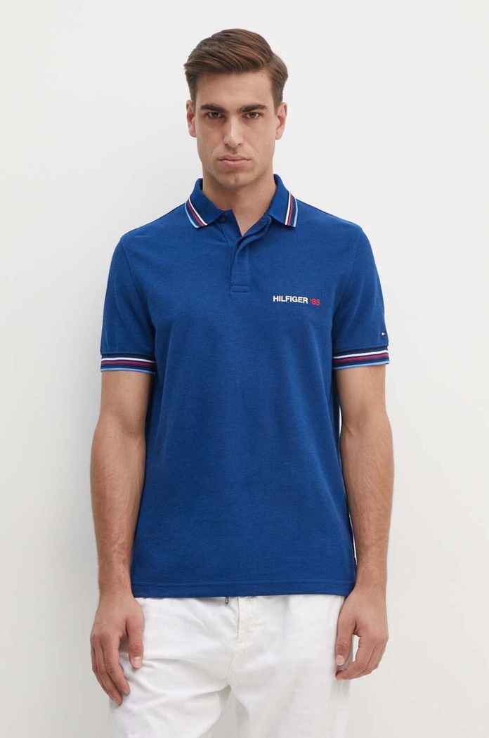 Polo tričko Tommy Hilfiger námořnická modř MW0MW34768