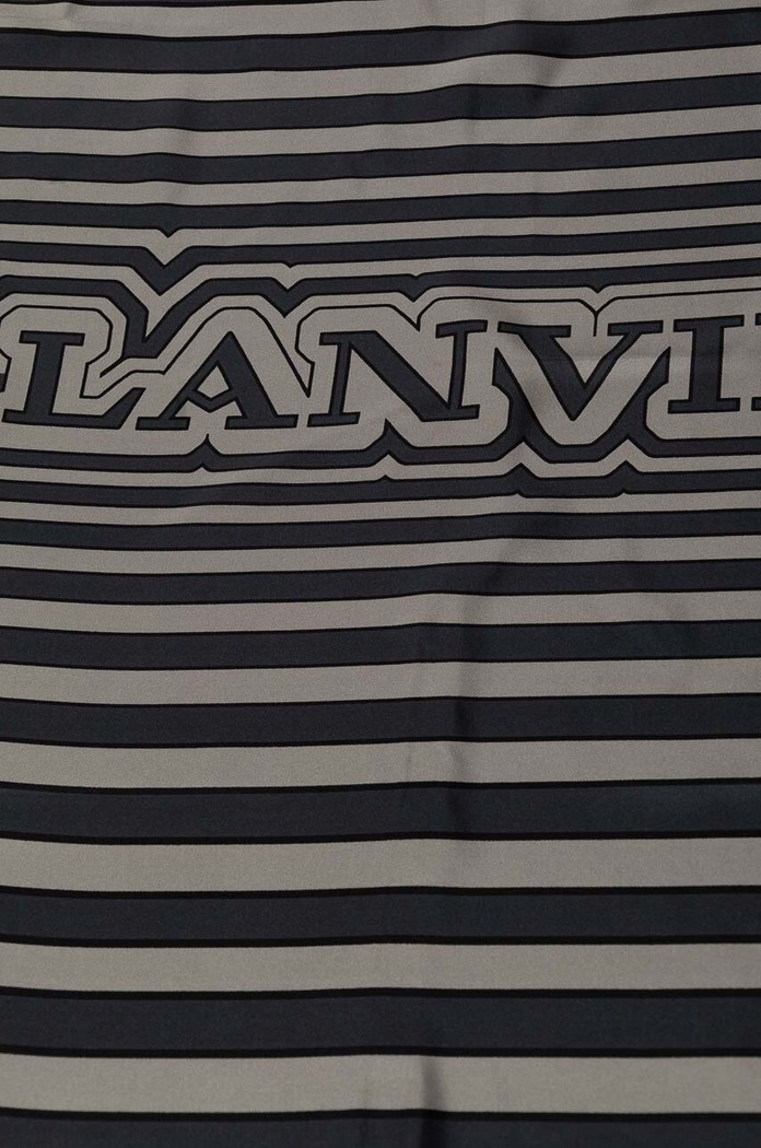 Hedvábný šátek Lanvin 6L9090.SR554 šedá SS24