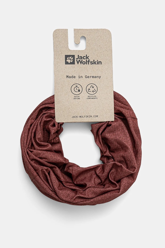 Nákrčník Jack Wolfskin Basic pletenina červená 1911303