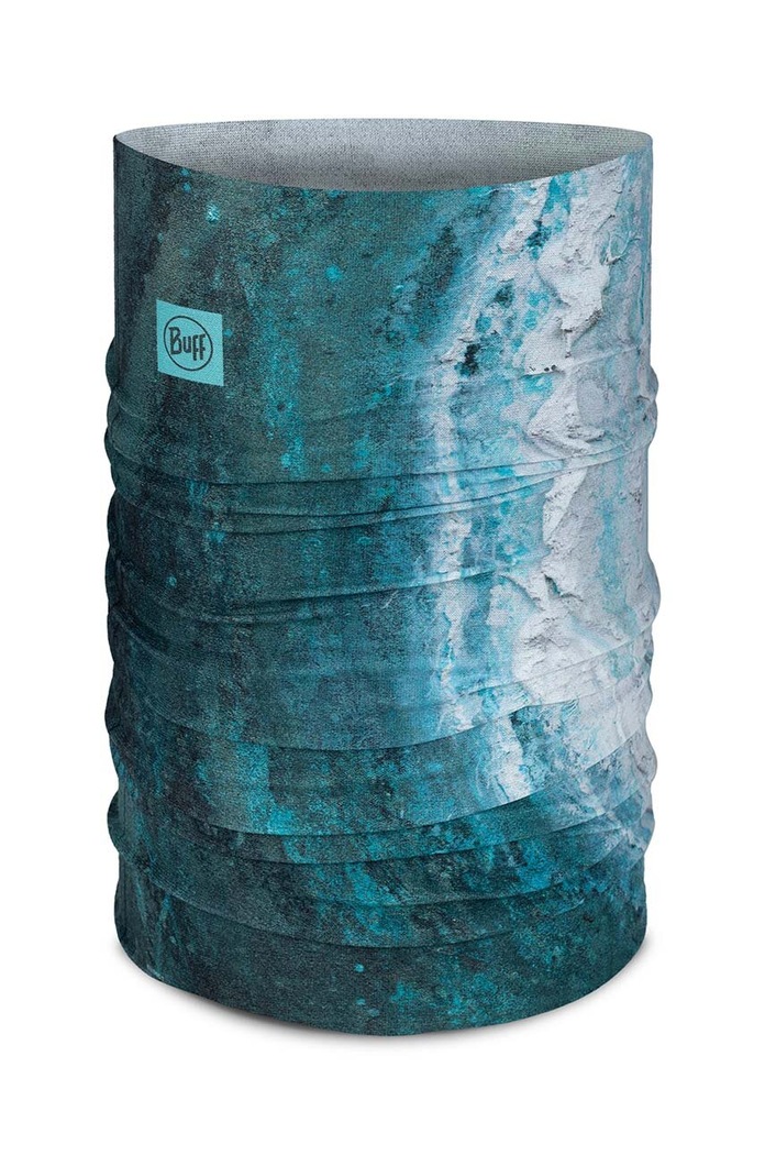 Buff fular împletit Coolnet UV Parley cu modele albastru 133881.707