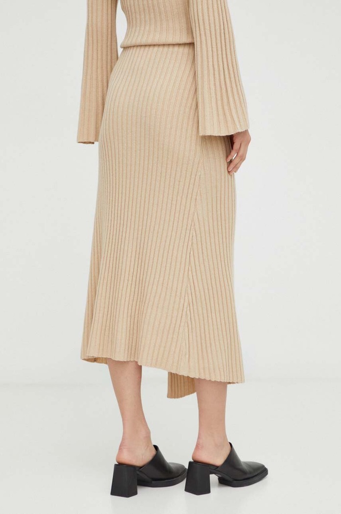 Oblačila Volneno krilo By Malene Birger Q72097002 bež