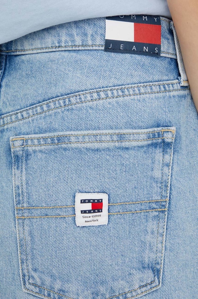 Džínová sukně Tommy Jeans modrá DW0DW17219