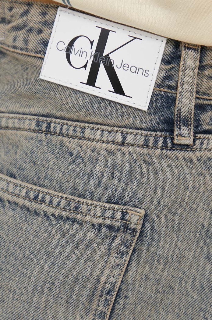 Džínová sukně Calvin Klein Jeans modrá J20J222869