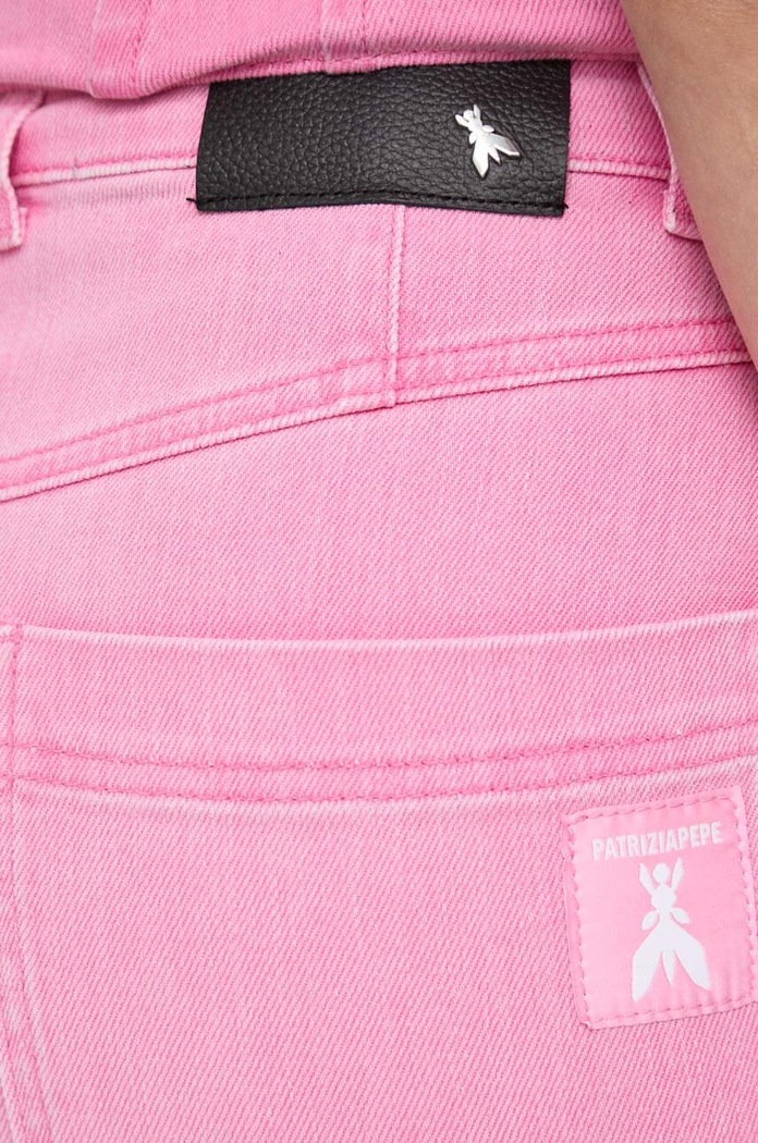 Džínová sukně Patrizia Pepe růžová 8G0367.D056