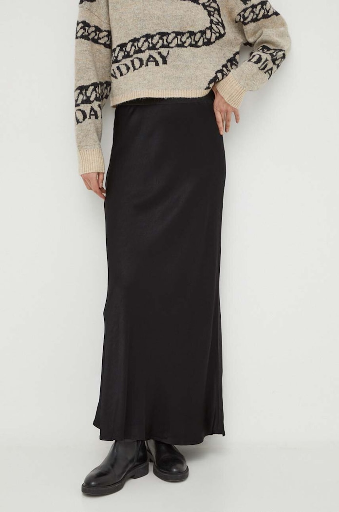 Sukně 2NDDAY 2ND Cleo TT - Satin Ease maxi černá 2241150204