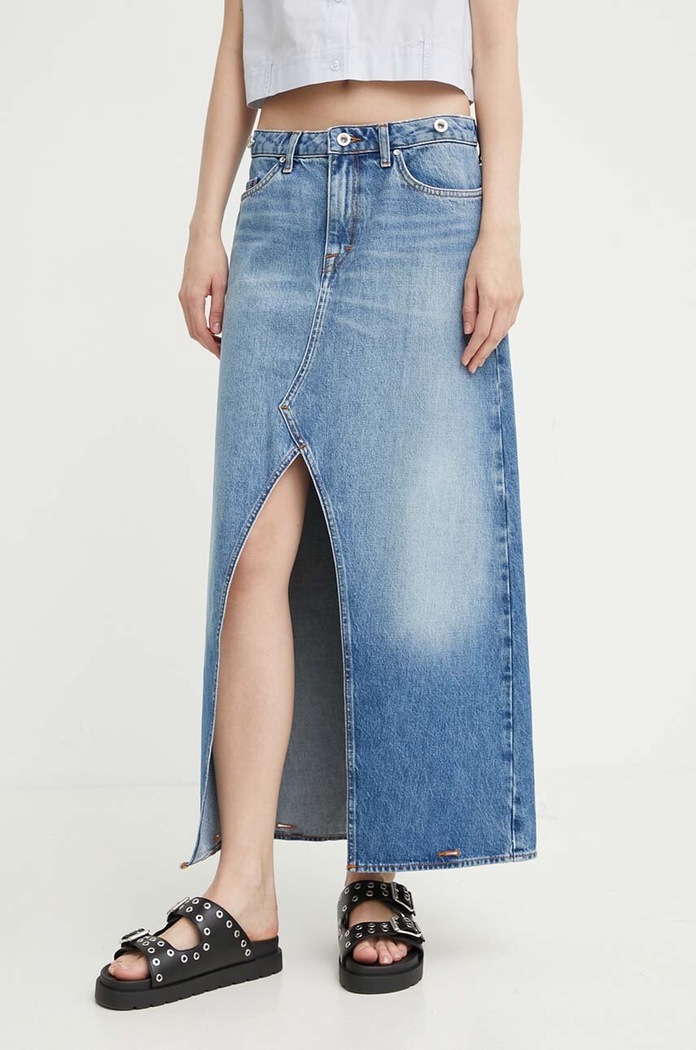 Tiger Of Sweden fustă din denim Tillis uni bej S72324002