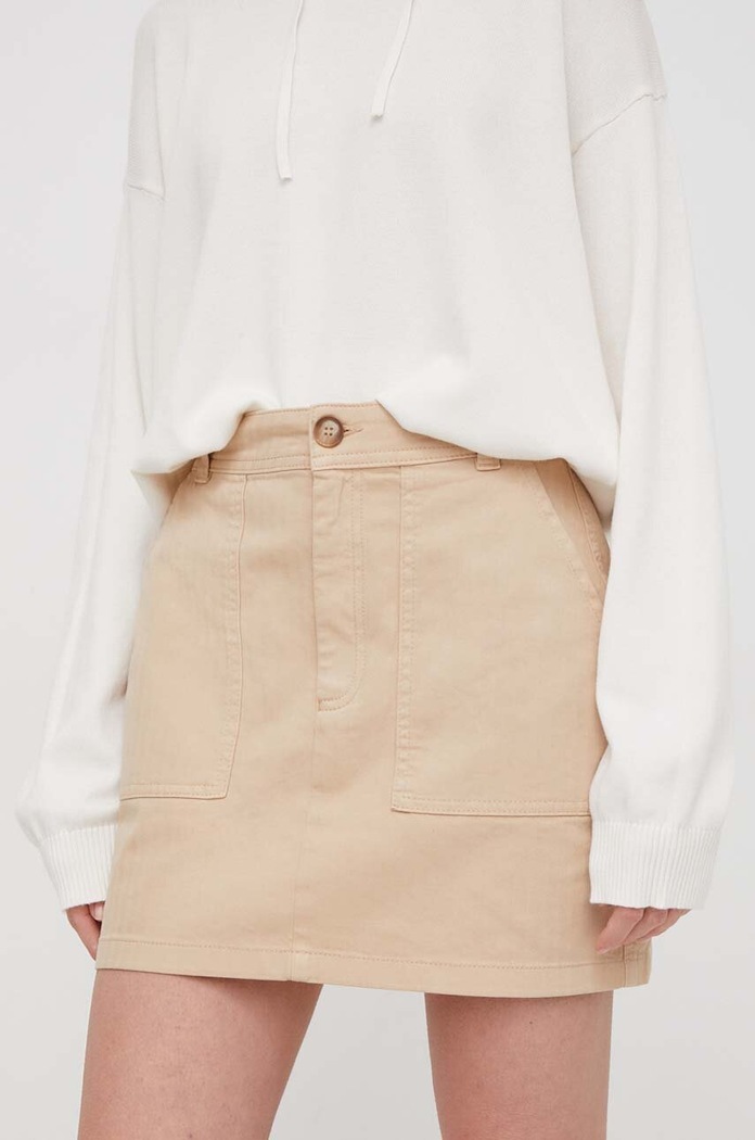 Sukně Pepe Jeans BECKY mini béžová PL901091