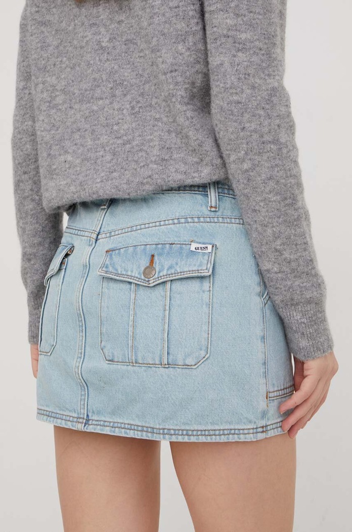 Ρούχα Τζιν φούστα Guess Originals W4RG50D4XY0 μπλε