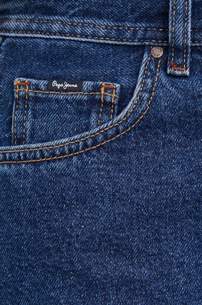 Pepe Jeans spódnica jeansowa MINI SKIRT MW granatowy PL901123HT2