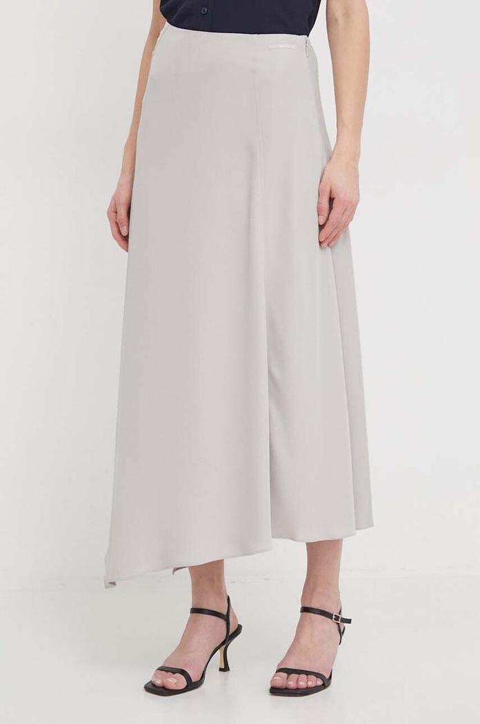 Sukně Calvin Klein midi šedá K20K206845