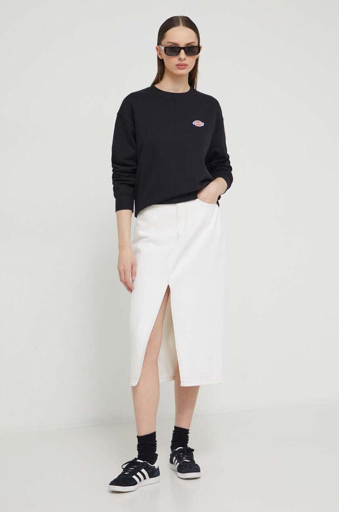 Rifľová sukňa Abercrombie & Fitch KI143.4041.101 béžová SS24