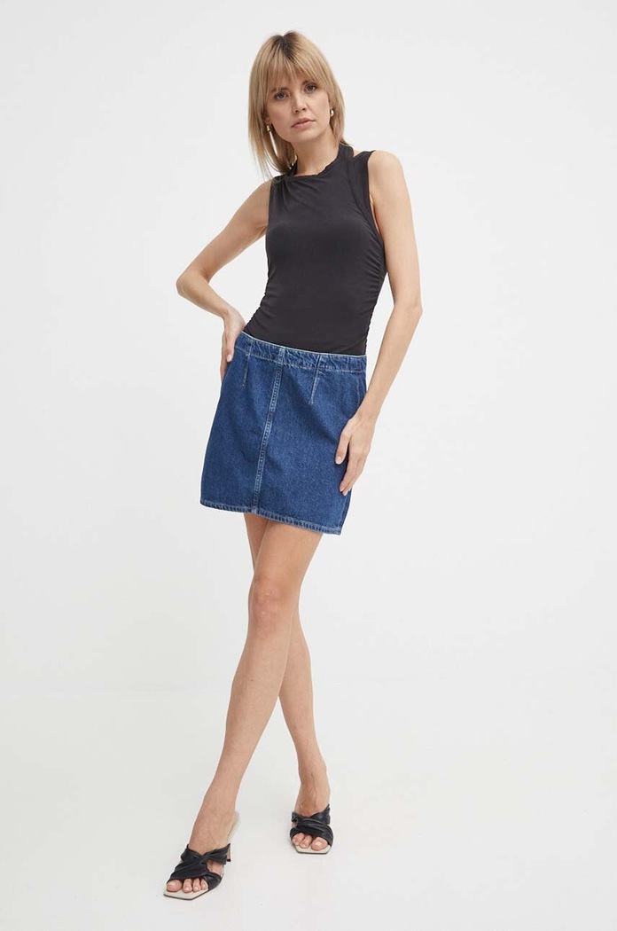 Τζιν φούστα Calvin Klein Jeans J20J222827 μπλε SS24