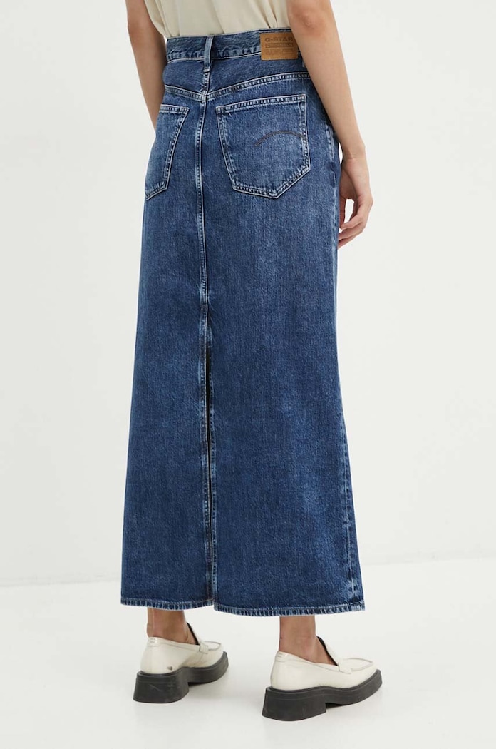Îmbrăcăminte G-Star fustă din denim D24385.D536 albastru