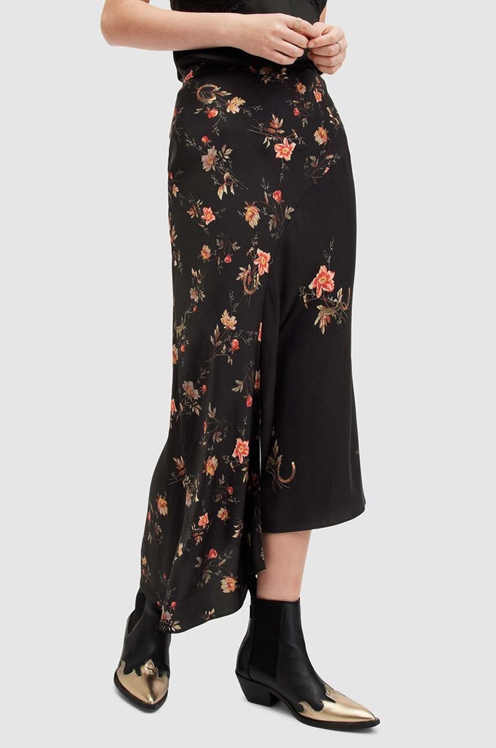 Φούστα AllSaints LUISA WS507Z μαύρο SS24