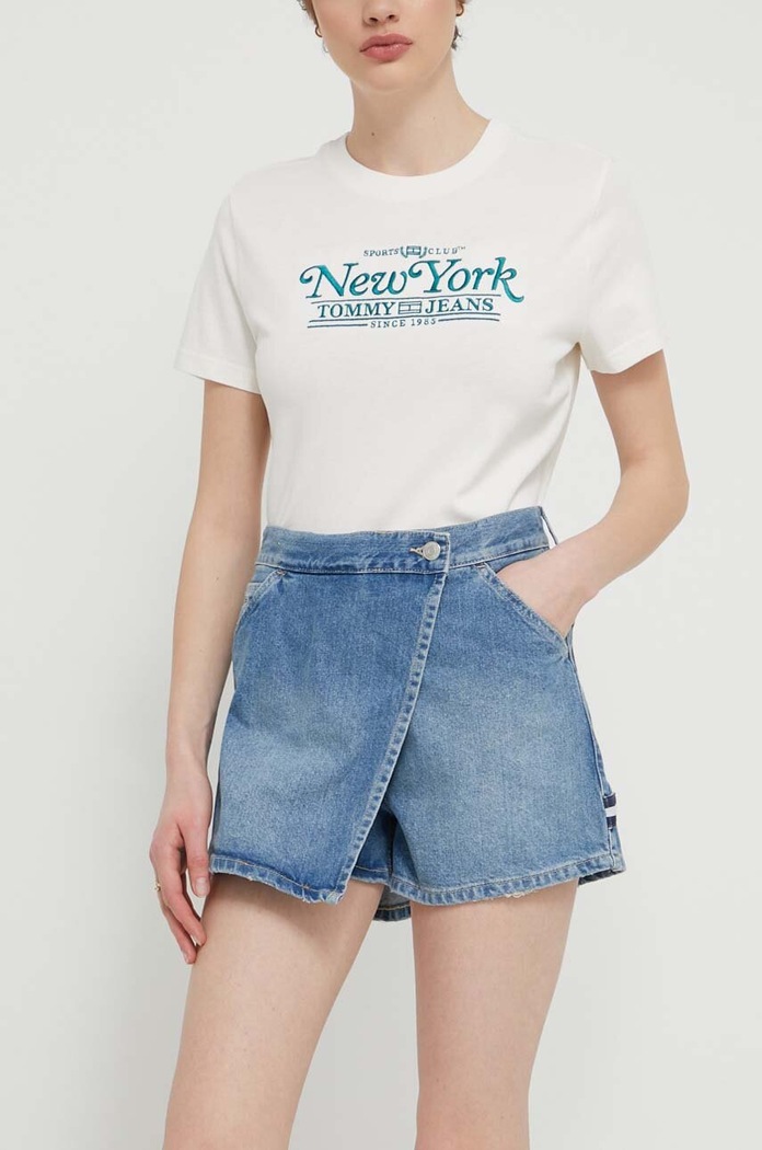 Tommy Jeans Spódnicospodnie jeansowe niebieski DW0DW18115