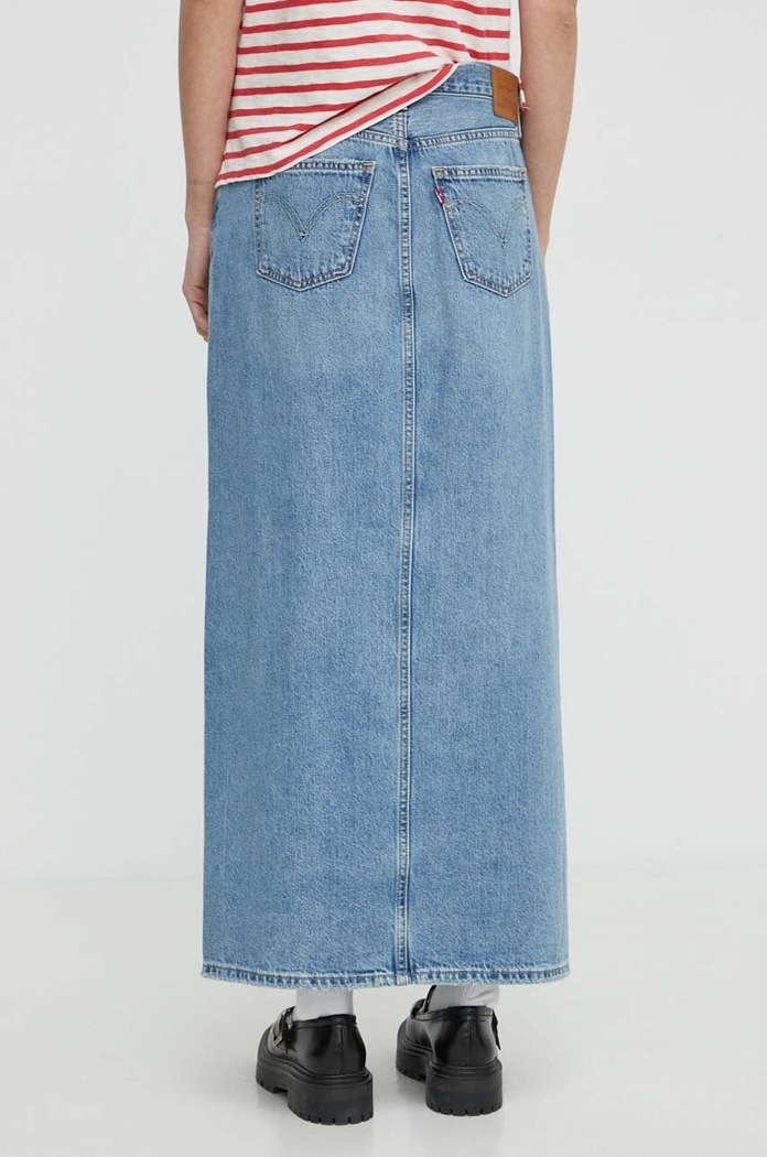 Oblačila Jeans krilo Levi's A7512 modra