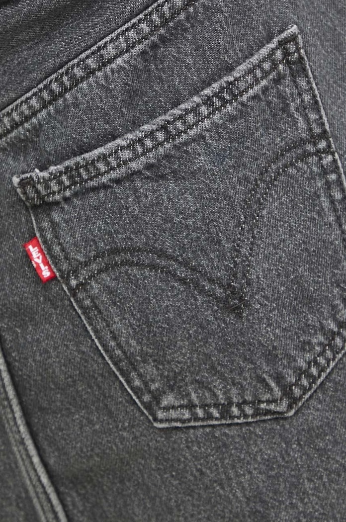 Levi's φούστα με σκίσιμο ντένιμ ANKLE COLUMN γκρί A7512