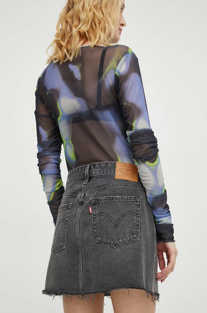 Oblačila Jeans krilo Levi's A7522 siva