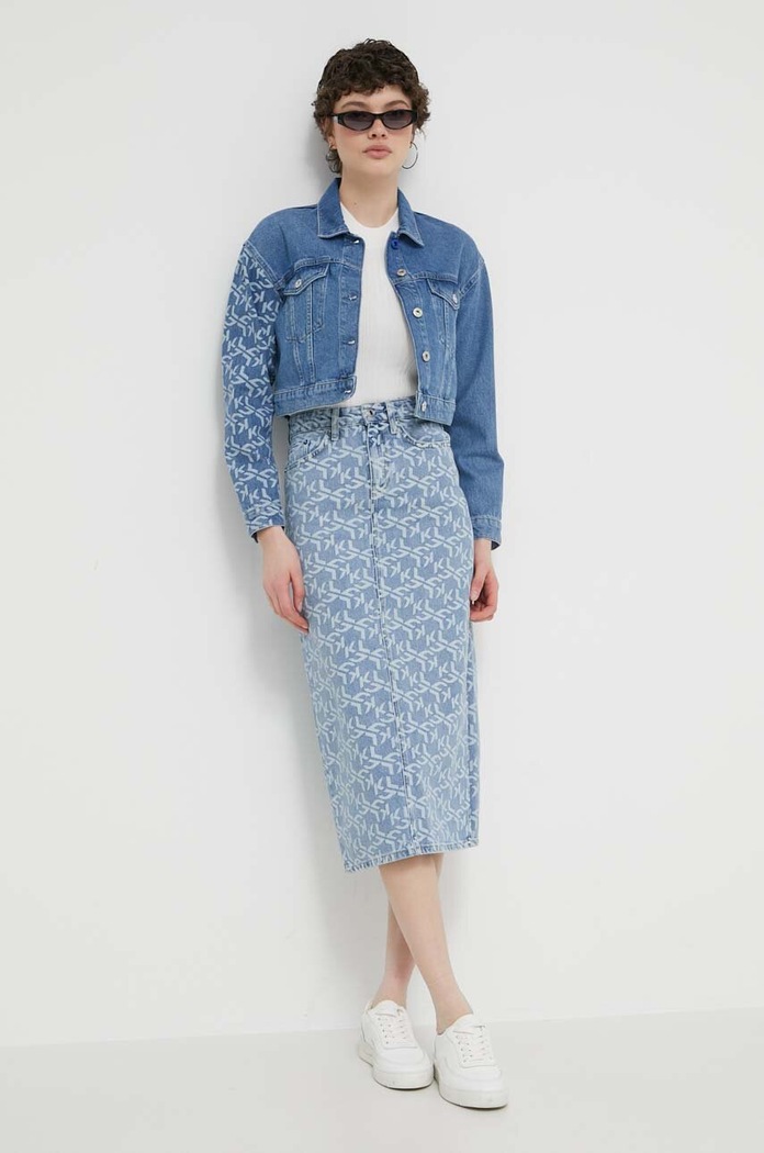 Τζιν φούστα Karl Lagerfeld Jeans 241J1201 μπλε SS24