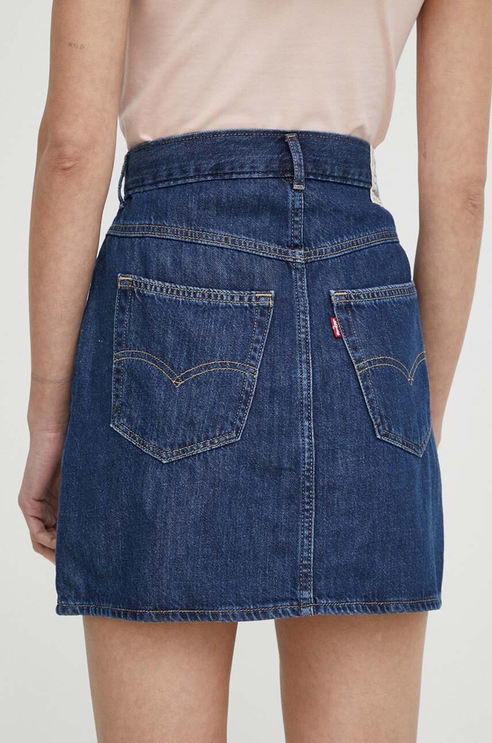 Ρούχα Τζιν φούστα Levi's A7515 σκούρο μπλε