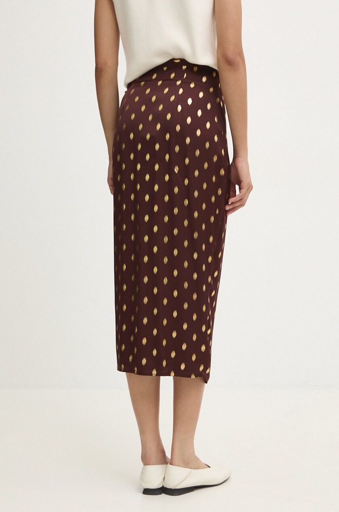 Odzież Never Fully Dressed spódnica Jaspre Skirt NFDSK635 brązowy