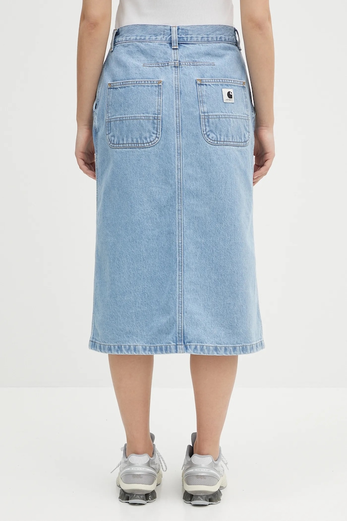 Odzież Carhartt WIP spódnica jeansowa W' Colby Skirt I033334.112 niebieski