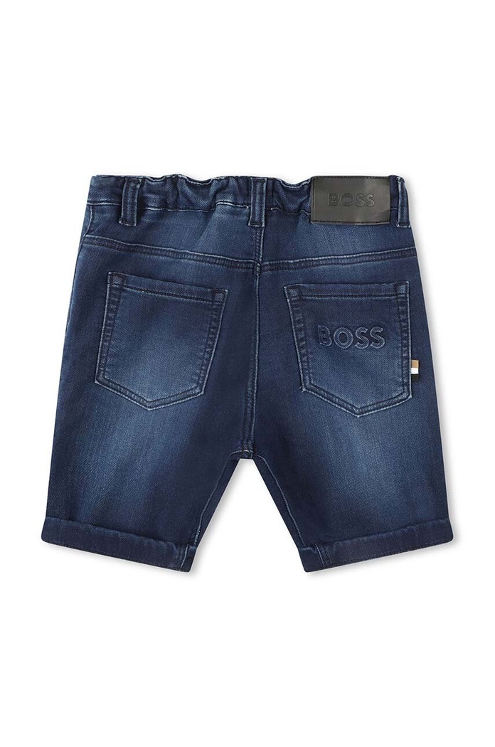 BOSS szorty jeansowe dziecięce J50778.114.150 niebieski SS24