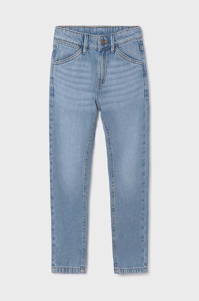 Mayoral Jeans copii straight cropped albastru 6519.7F.Junior.PPYH