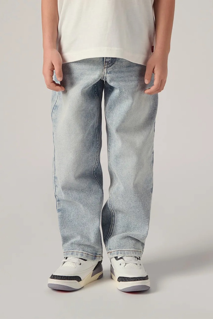 Levi's gyerek farmer LVB STAY LOOSE TAPER JEANS állítható kék 8ED516