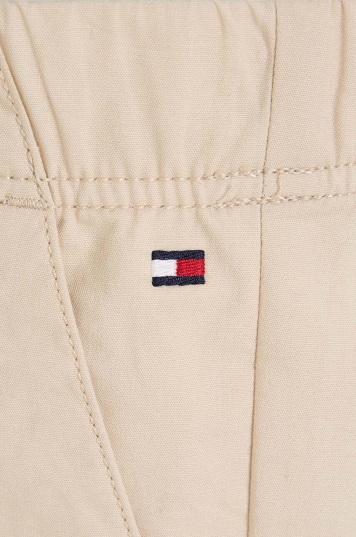 Dětské kalhoty Tommy Hilfiger béžová KB0KB08895.128.176.PPYH