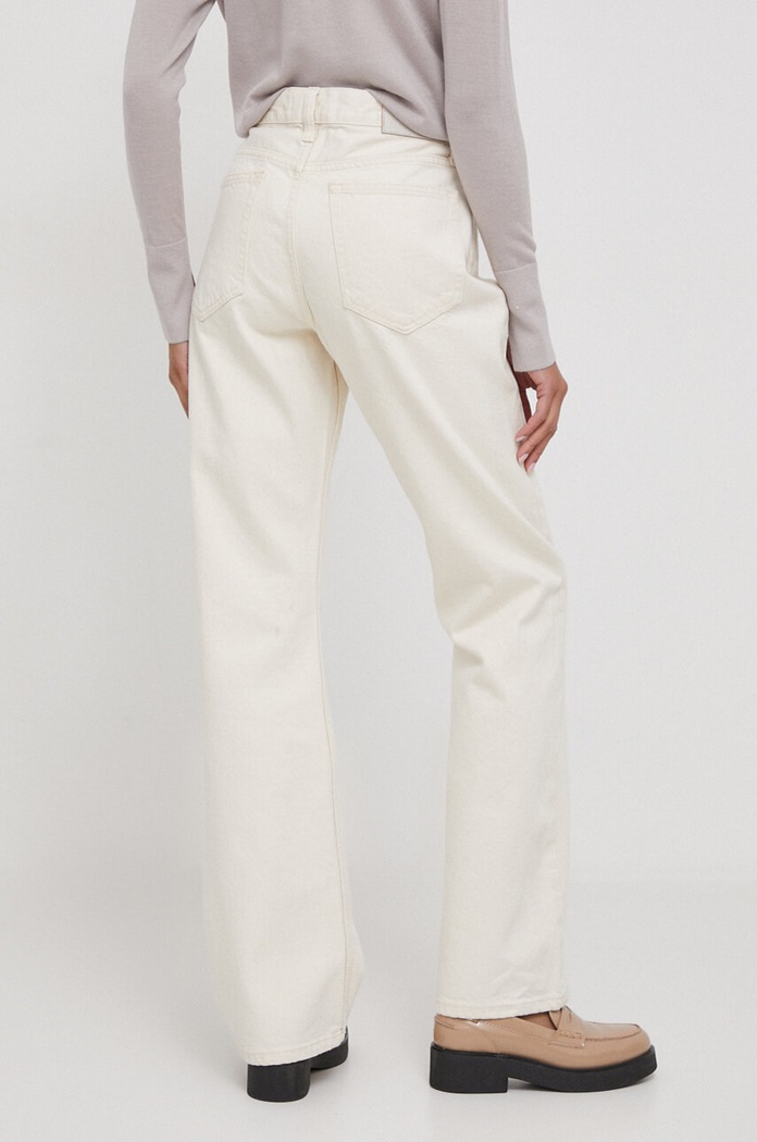 Odzież Calvin Klein jeansy K20K206308 beżowy