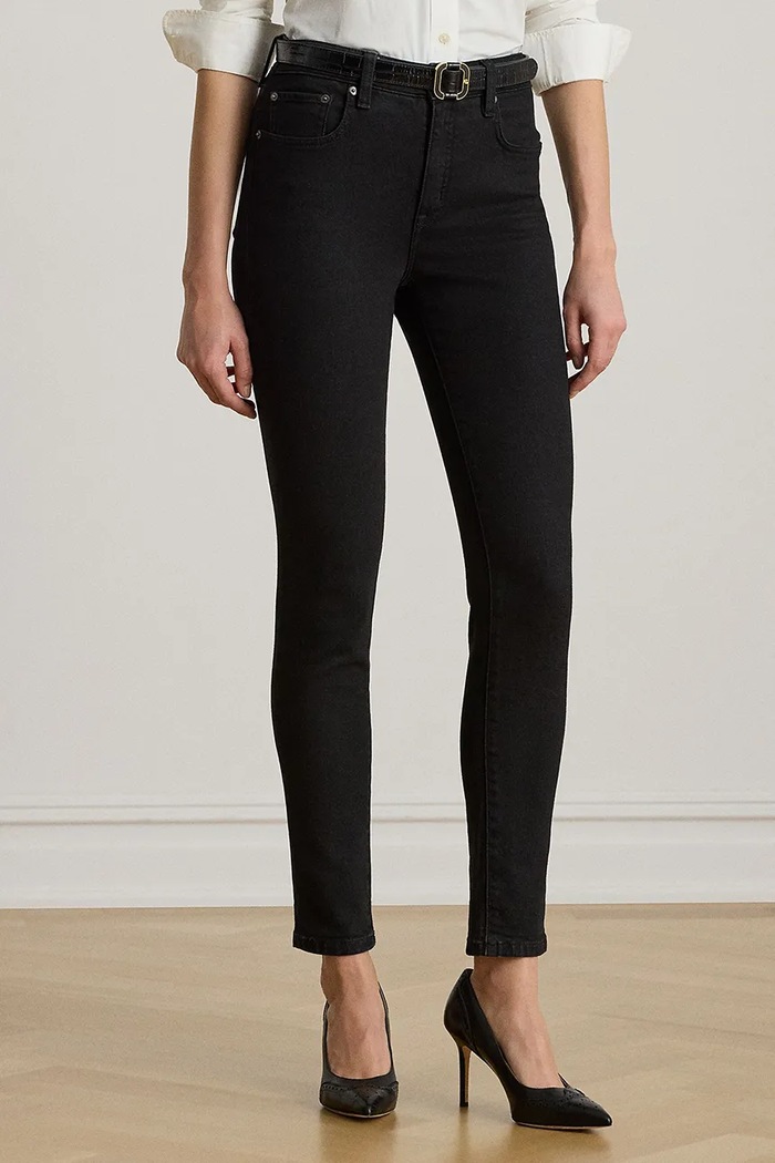Τζιν παντελόνι Lauren Ralph Lauren μαύρο 200926076