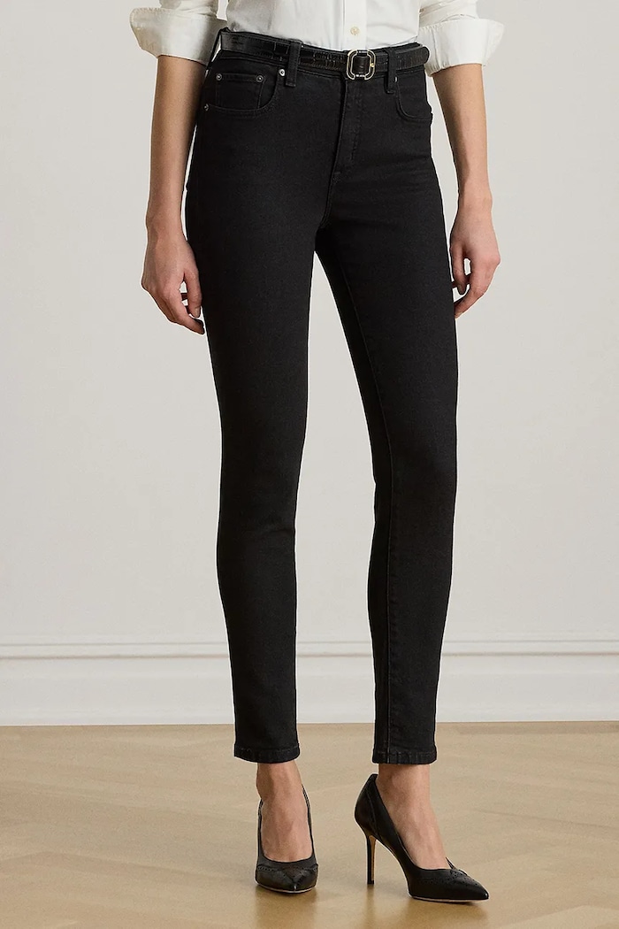 Τζιν παντελόνι Lauren Ralph Lauren μαύρο 200926076