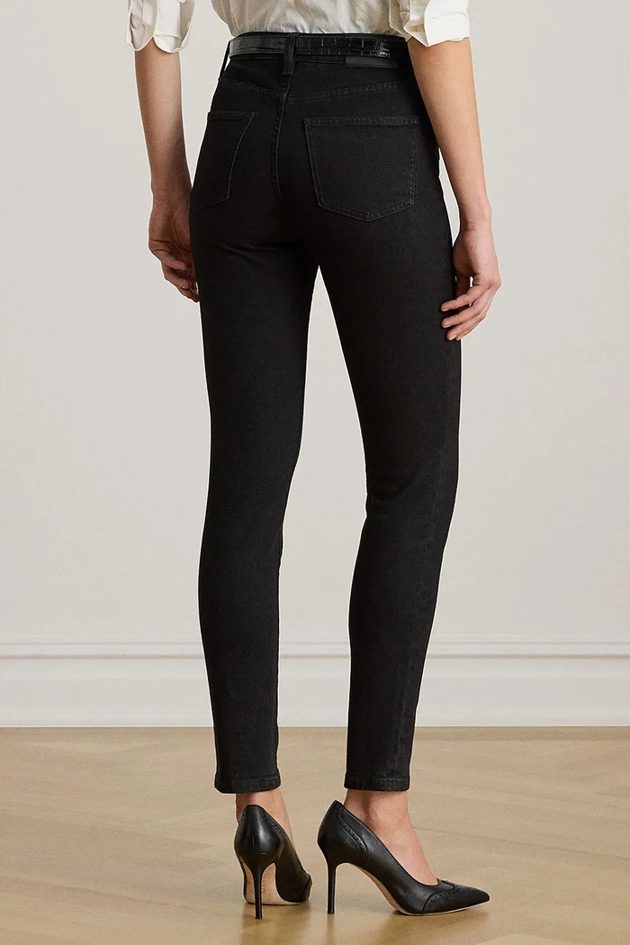 Τζιν παντελόνι Lauren Ralph Lauren 200926076 μαύρο SS25