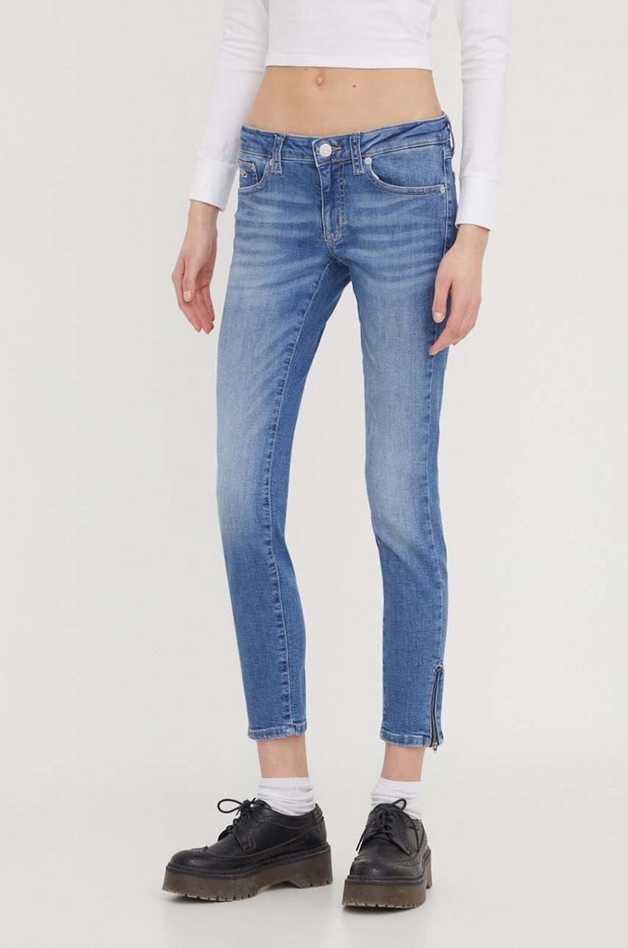 Džíny Tommy Jeans Sophie Planet friendly modrá DW0DW17161