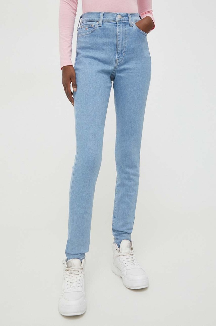 Džíny Tommy Jeans Sylvia Planet friendly modrá DW0DW17110