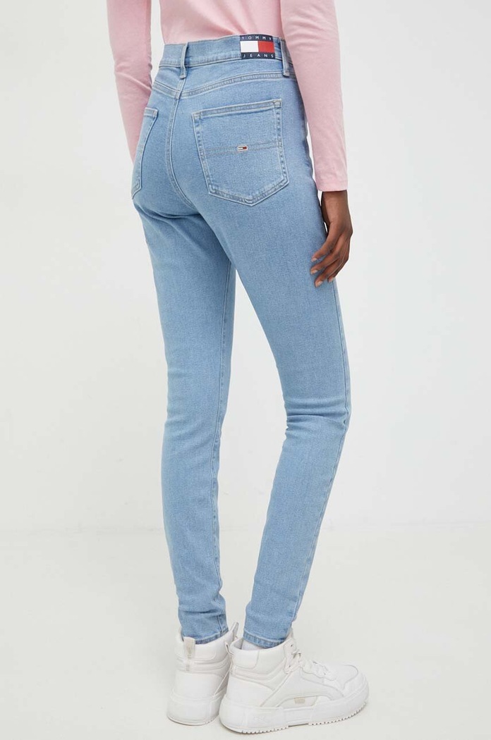 Oblečení Džíny Tommy Jeans Sylvia DW0DW17110 modrá